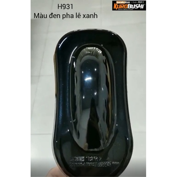 Sơn Samurai H931 Màu Đen Ánh Pha Lê Xanh