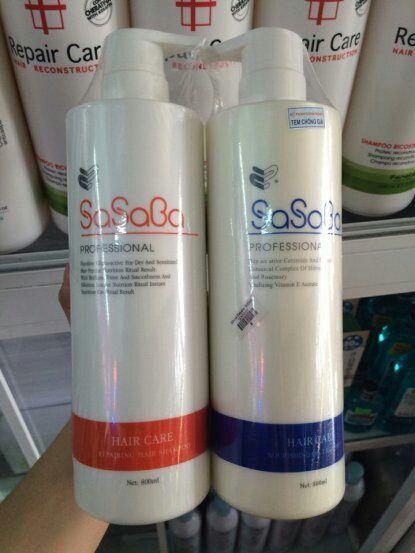 Bộ Dầu Gội Xả  Hoàn Hình Sasaba Kafen 800ML x 2