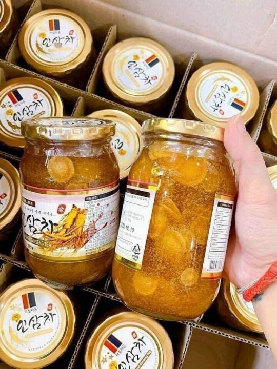 NHÂN SÂM NGÂM MẬT ONG HÀN QUỐC 580G
