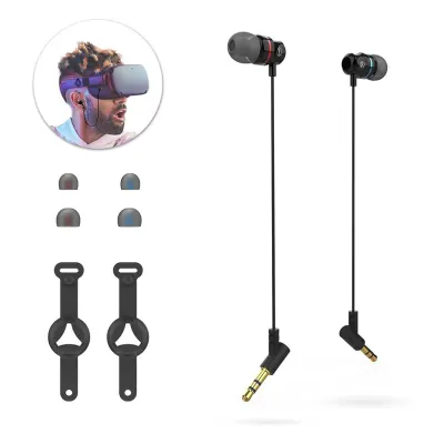 Game Audio Ergonomic Noise Isolating Earbuds Earphones 360 Degree Surround Wired With Bag Stereo For Oculus Quest VR Headset