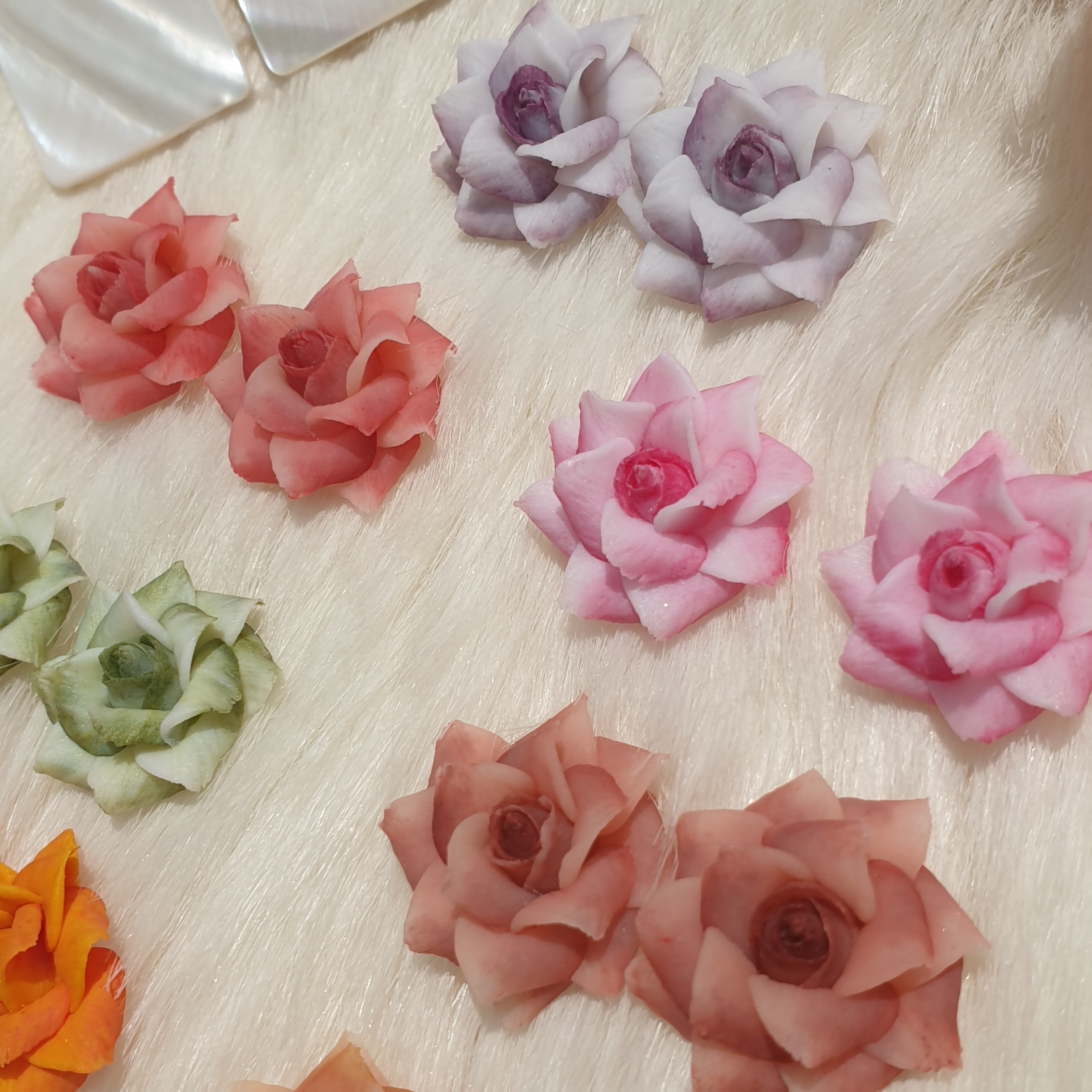 Hoa bột nổi - hoa hồng Pháp to 15HB
