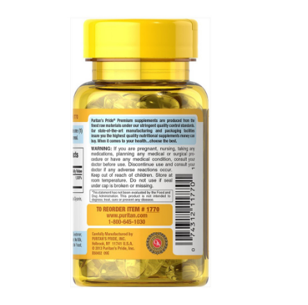 Vitamin E 400 IU 100 viên Puritan's Pride