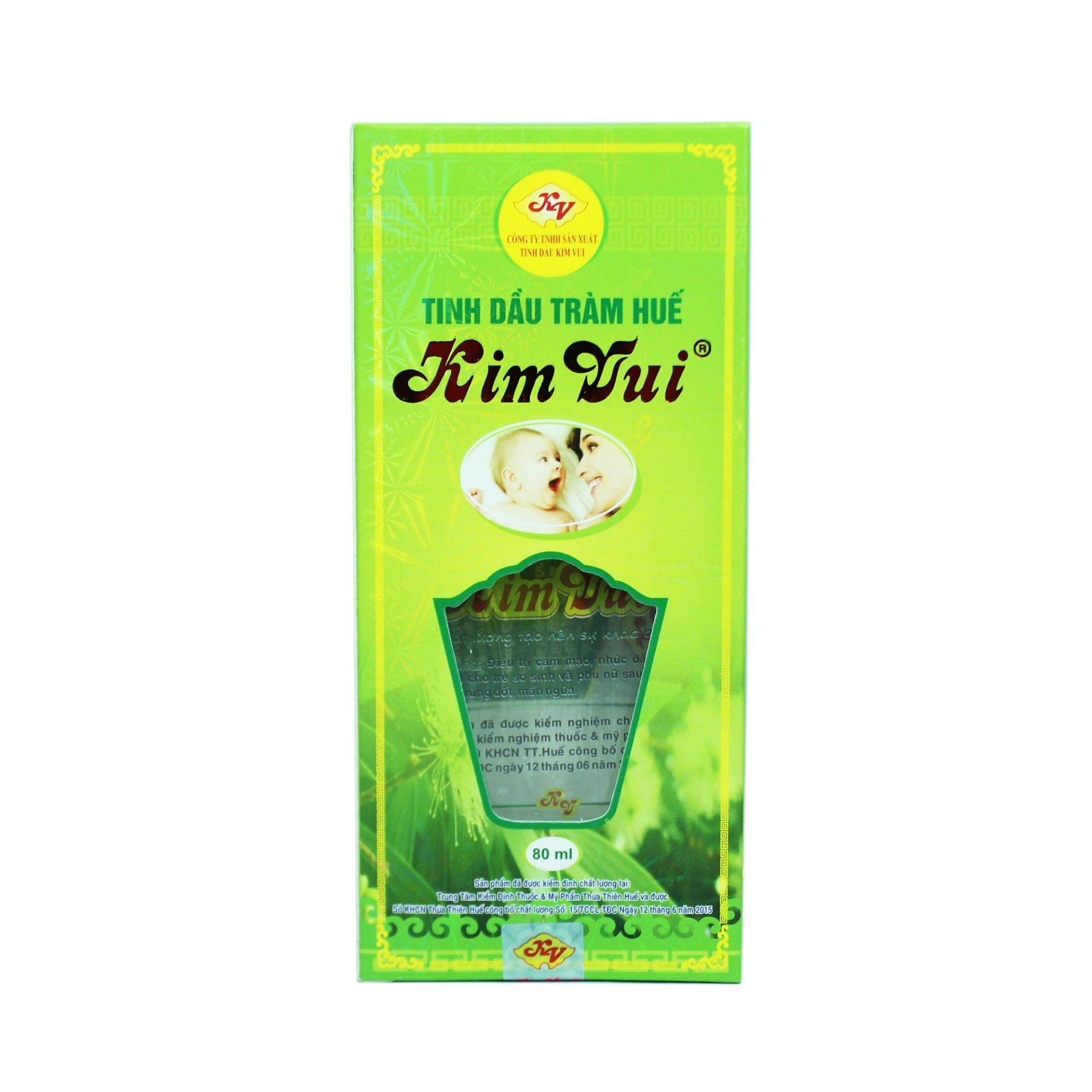 Tinh dầu tràm Huế Kim Vui 80ml(Vàng nhạt)