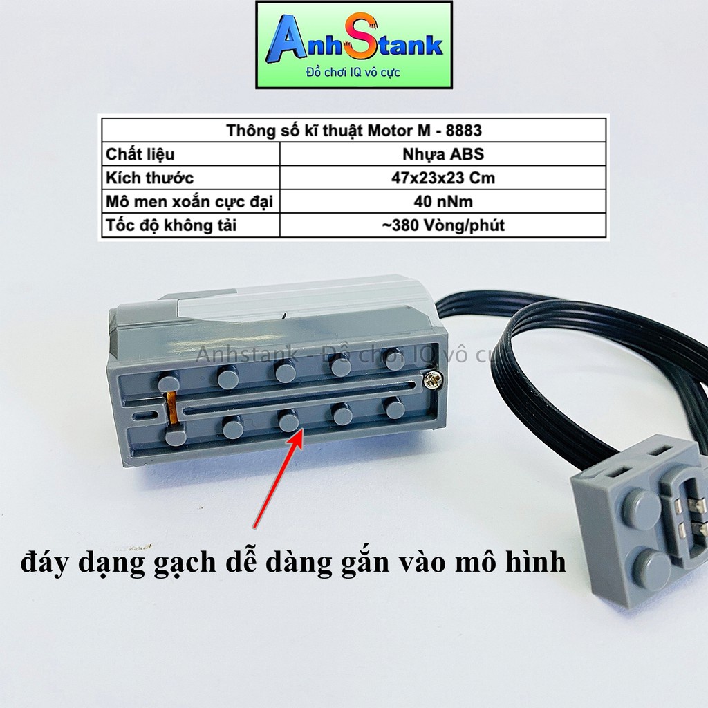 Motor đồ chơi Cỡ M 8883 Tương Thích 9686-Education-technic