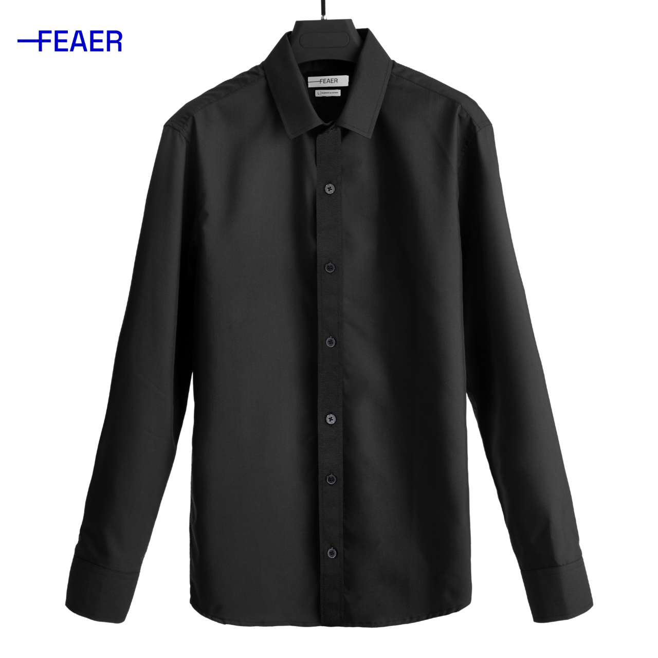 Áo sơ mi nam tay dài nam FEAER chất lụa thoáng, cao cấp Basic Long Sleeve