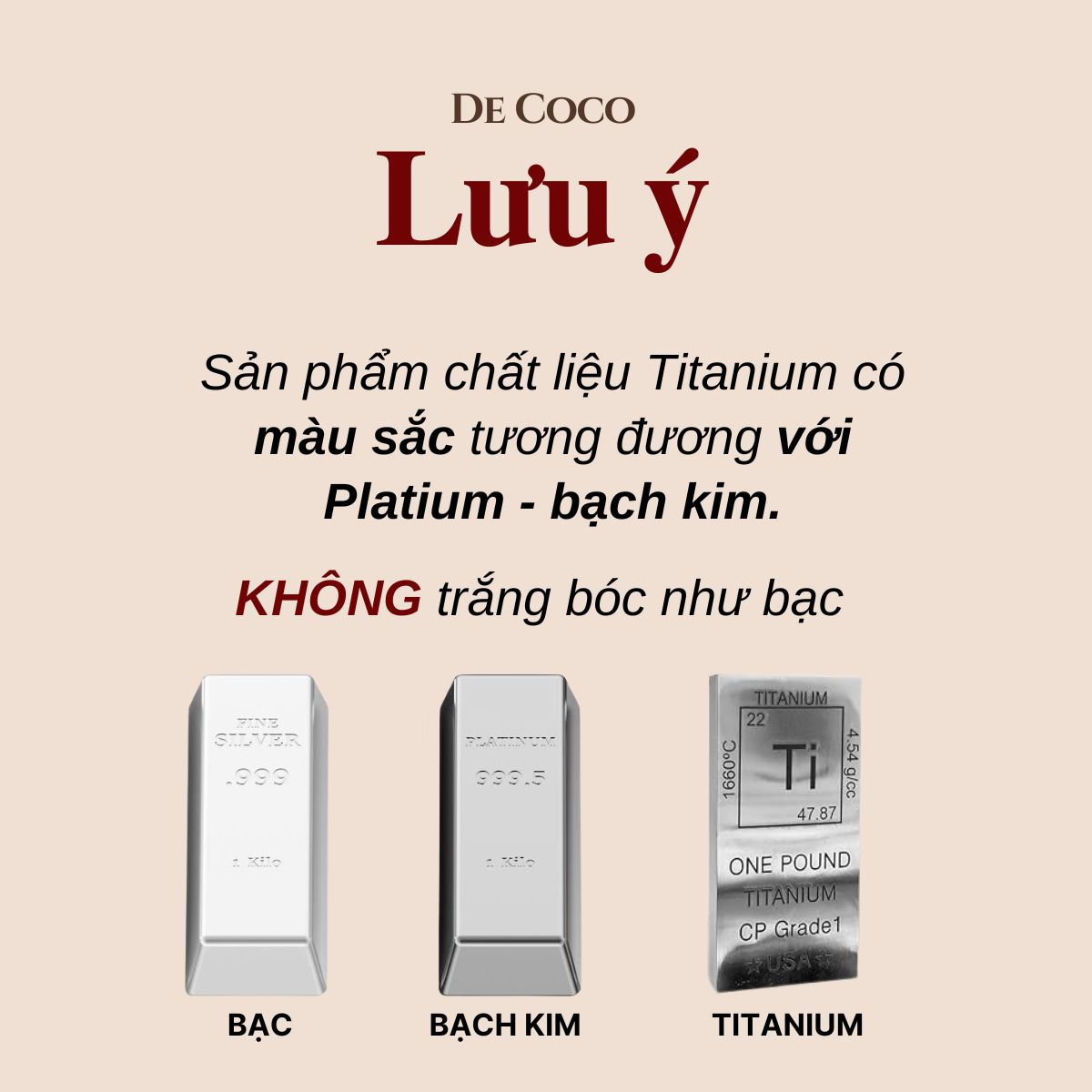 [KHÔNG ĐEN GỈ] Nhẫn titanium, nhẫn nữ Moonie De Coco