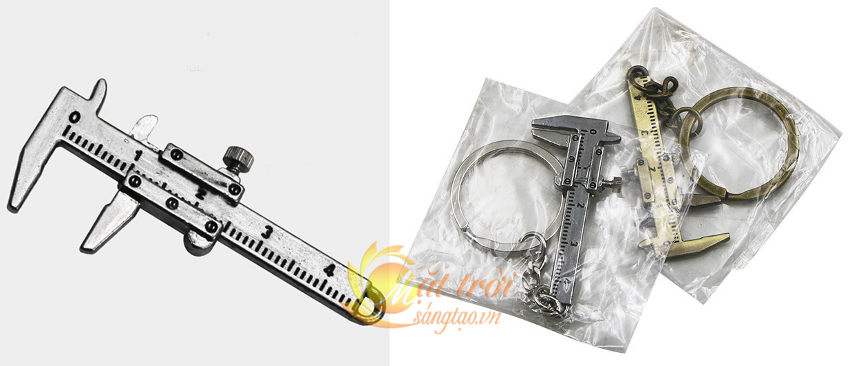 Móc khóa thước cặp mini