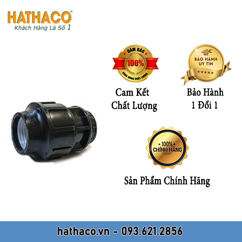 Măng Sông 90 Ren Trong 90 (ren 3") HATHACO Nối Ống HDPE