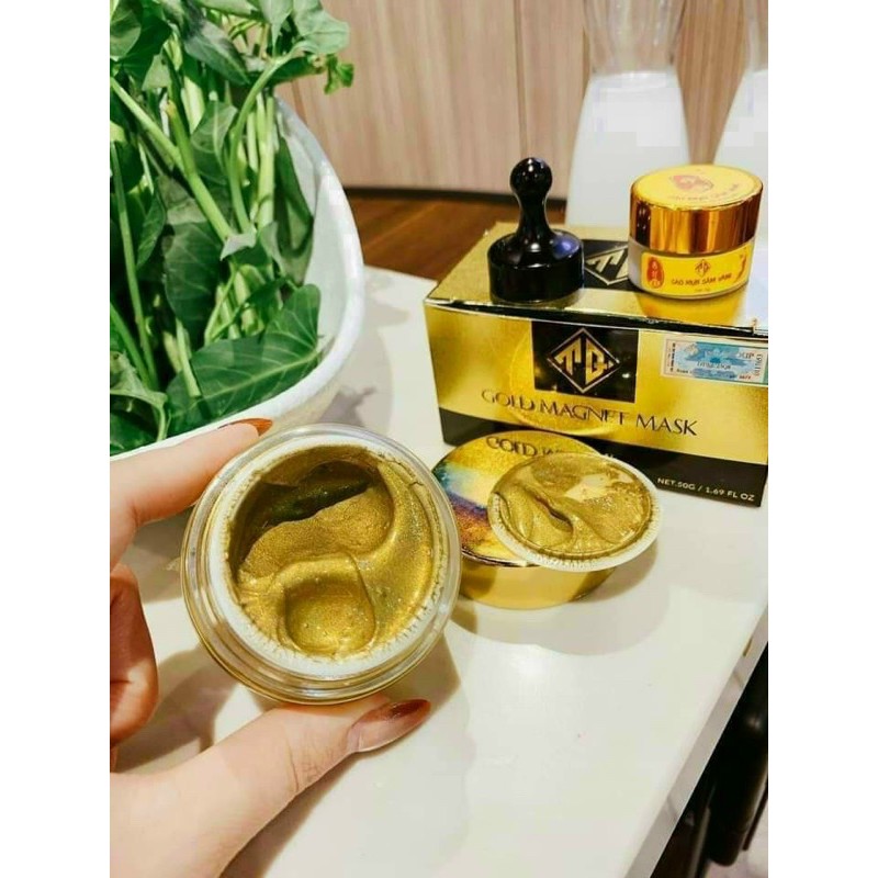 [HCM]MẶT NẠ VÀNG 24K Gold Magnet mask TQ GROUP (TẶNG KÈM CAO MỤN SÂM VÀNG)