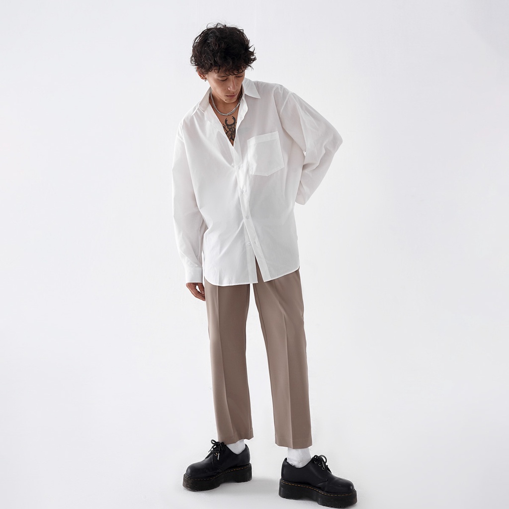 Áo sơ mi trắng form rộng - Oversized White Shirt