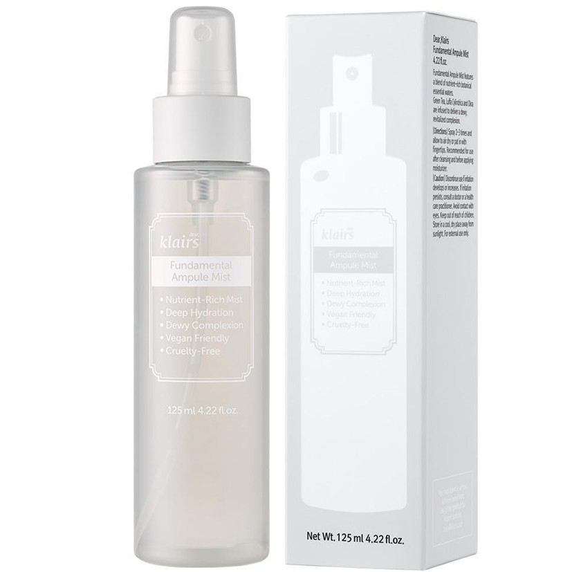 Xịt Khoáng Dear, Klairs Fundamental Ampoule Mist 125ml