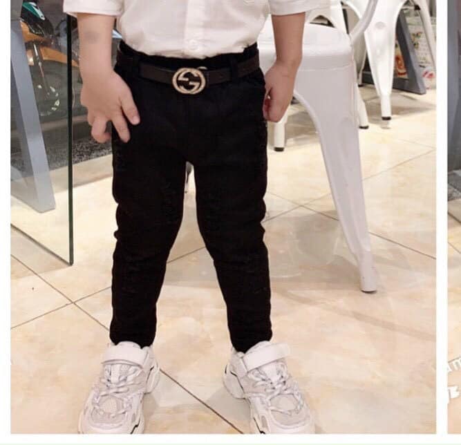 Quần kaki trắng/ đen dài size nhí
