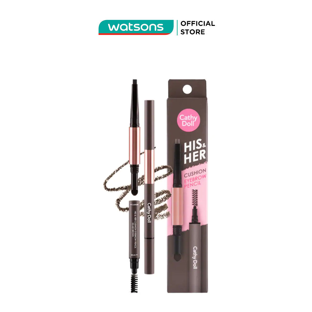 Chì kẻ mày cathy doll his & her cushion eyebrow pencil 0.16g + 0.4g