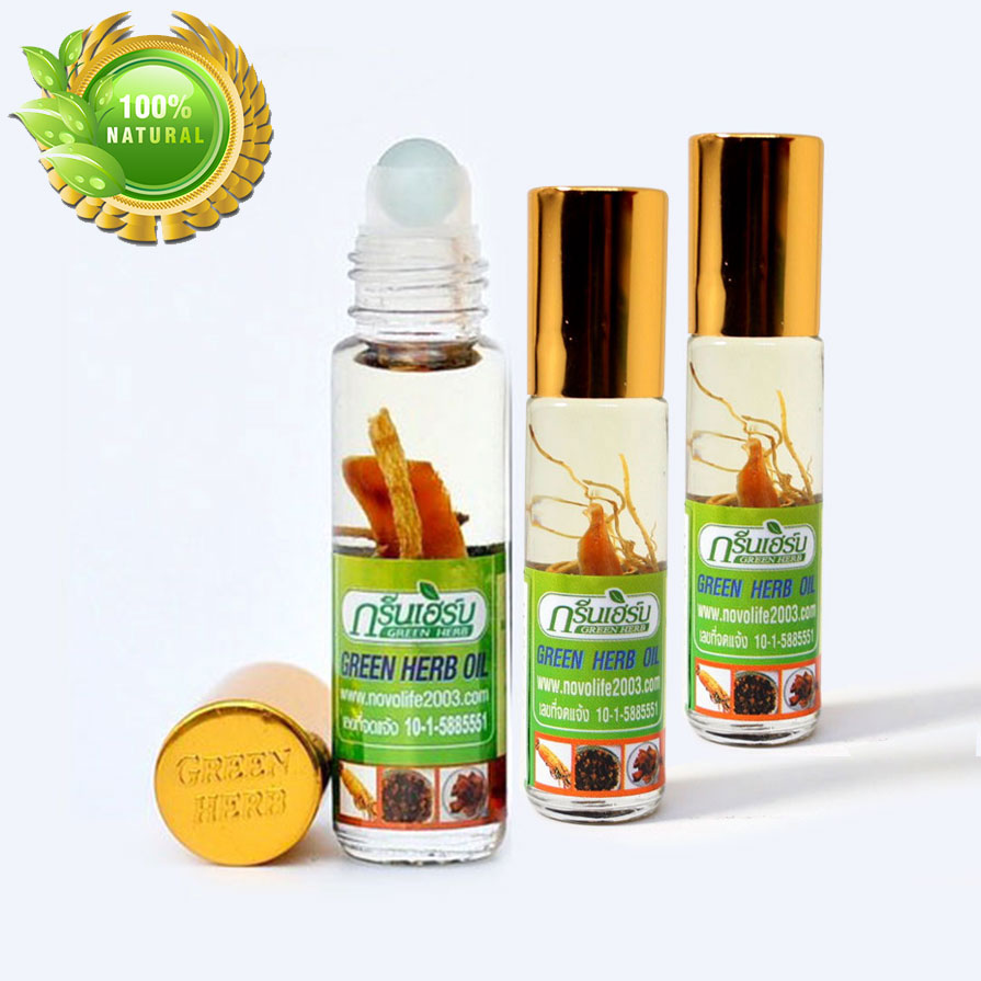 3 chai dầu lăn thảo dược nhân sâm Thái Lan