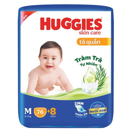 Tã quần Huggies size M76/L68/XL60/XXL54