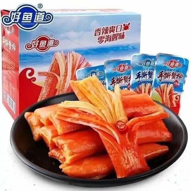 CÓ SẴN Thanh cua tẩm gia vị cực ngon đóng gói combo 5 hương vị chuẩn đồ ăn vặt nội địa