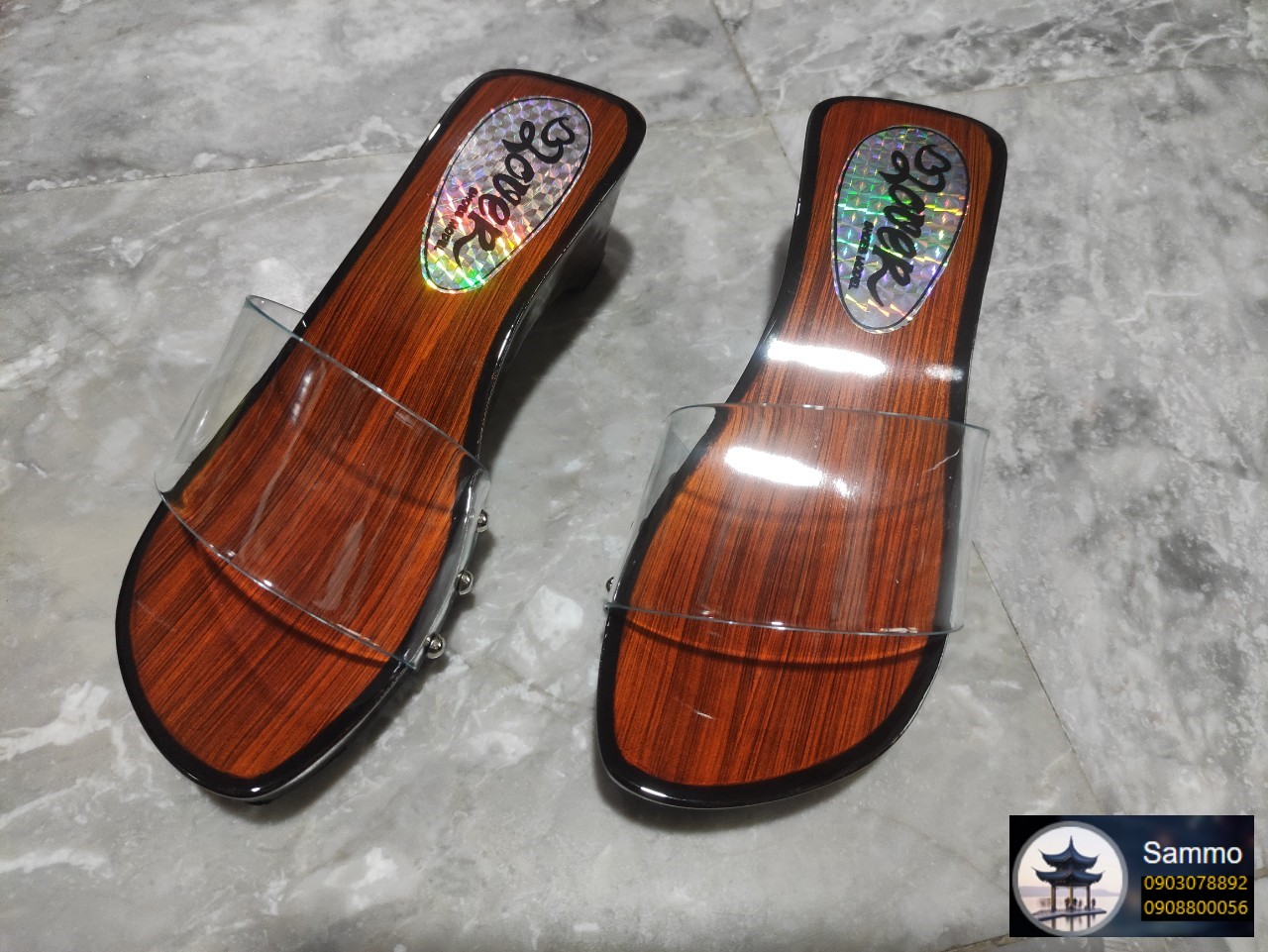 Guốc Gỗ Guốc Mộc 2 Phân Và 5 Phân Quai Trong
