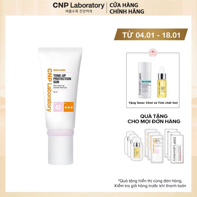 Kem chống nắng nâng tông da CNP Laboratory Tone-Up Protection Sun SPF42/PA+++ 50ml