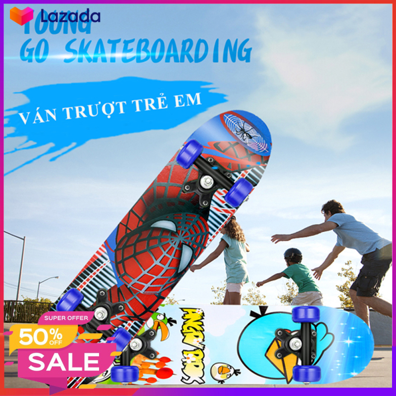 Giá bán Ván trượt trẻ em Skateboard cho trẻ từ 2- 6 tuổi, thiết kế chắc chắn, giúp bé rèn luyện sức khỏe