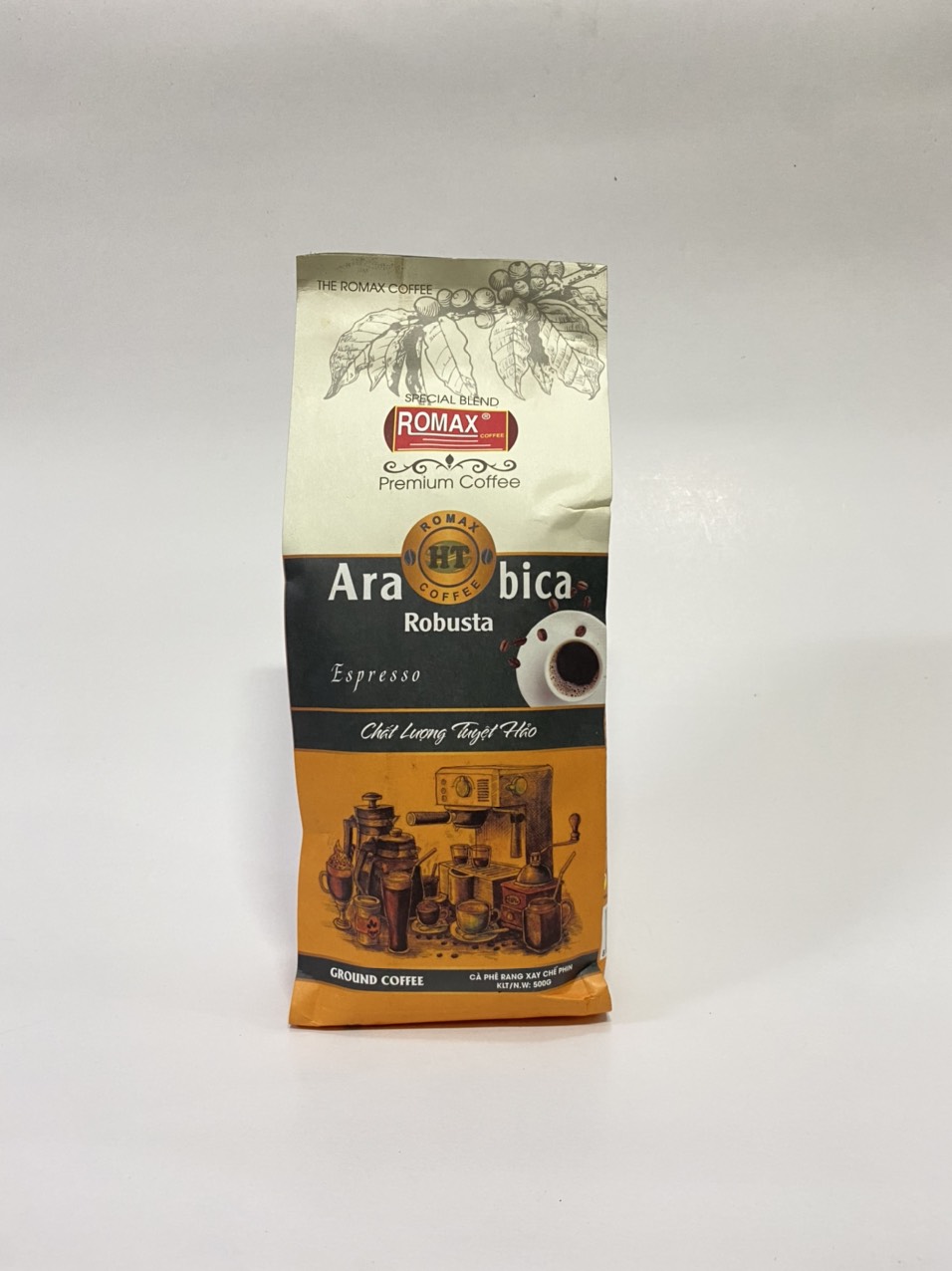 Cà phê rang xay ROMAX HT Arabica Robusta Espresso - Romax Coffee