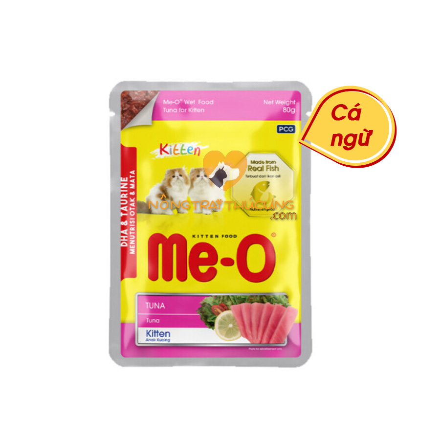 Pate cho mèo me-o gói 80gr - đủ 5 vị -