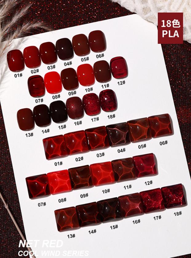 Sơn Gel AS Tông Đỏ mã PLA chai đỏ 15ml