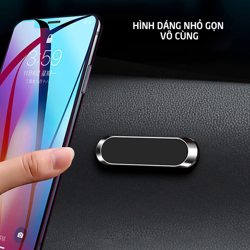 Giá Để Điện Thoại Từ Tính, Giá Đỡ Điện Thoại Từ Tính Mini Trong Xe Hơi Cho iPhone Huawei Oppo Vivo Samsung Xiaomi GDT11 |Dũng| |Dũng 3|