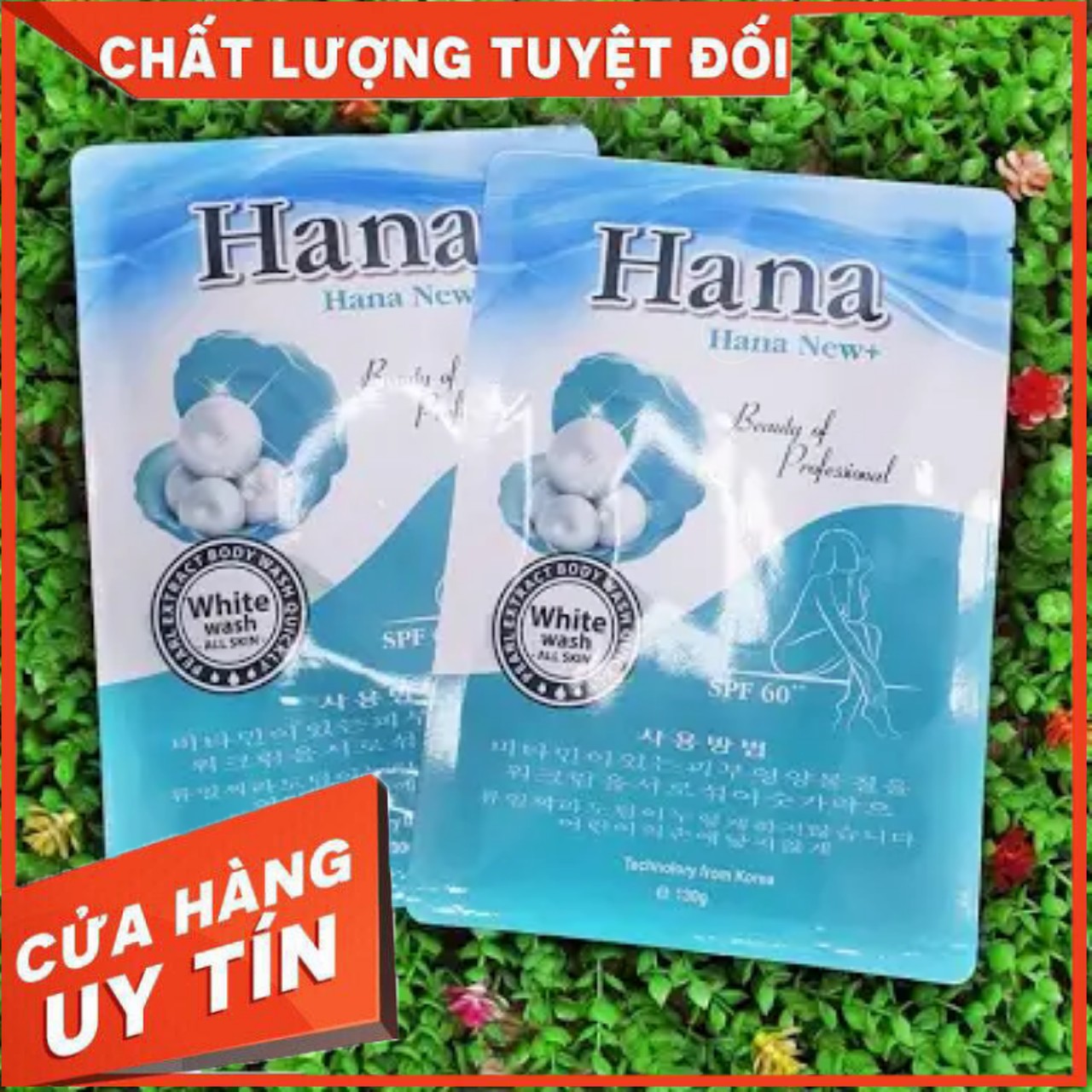 Tắm trắng hana spf 60+ 130g hàn quốc , bật tone , trắng sáng da