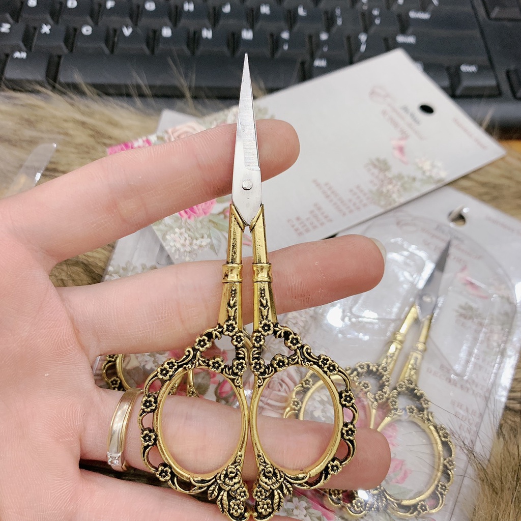 kéo cắt form móng hoàng cung - phụ kiện nail