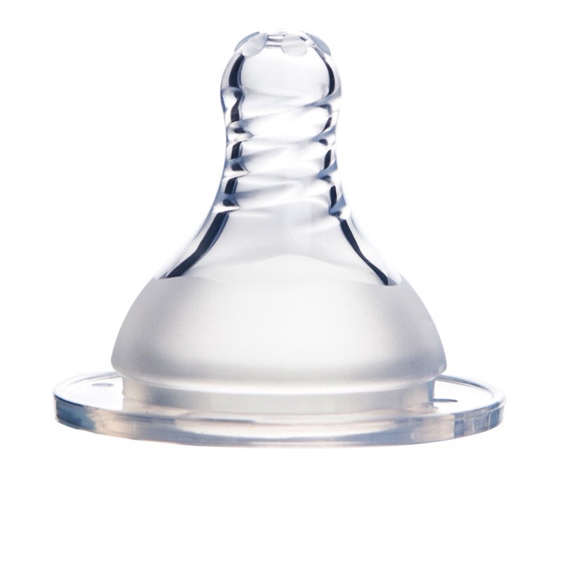 Núm ti Silicone siêu mềm cho bé không BPA ( Cổ rộng D=cm / Cổ hẹp D=3,7cm )