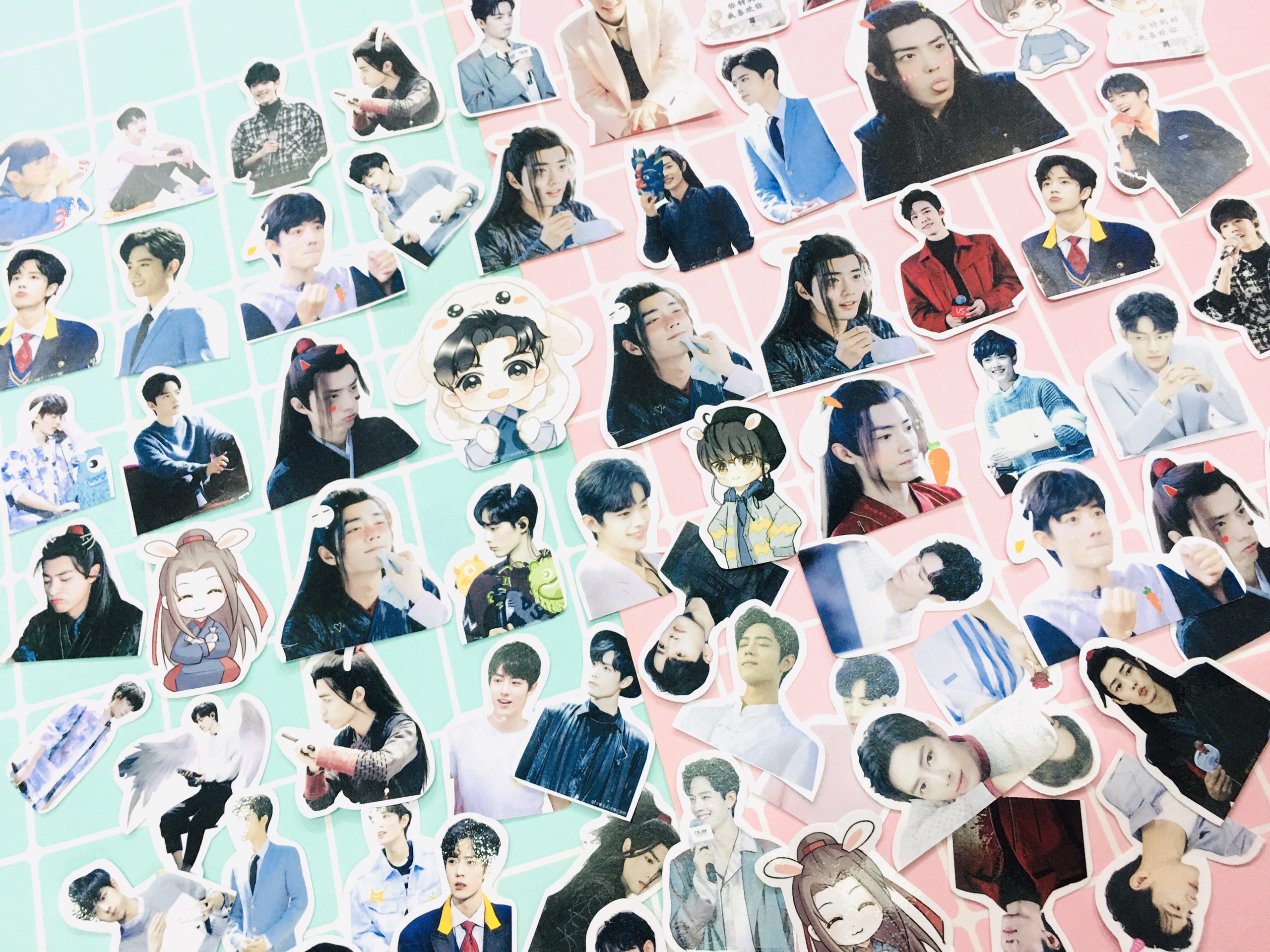 set 30 đến 100 ảnh sticker Tiêu Chiến