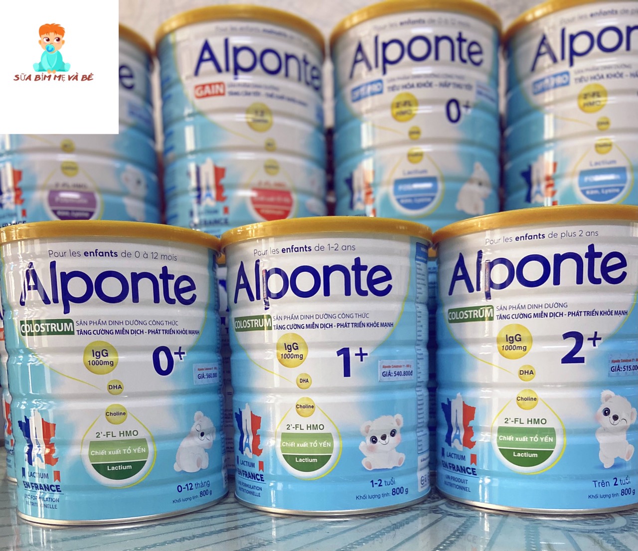 (Date mới) Sữa Alponte Colostrum 0+ 1+ 2+ 800g