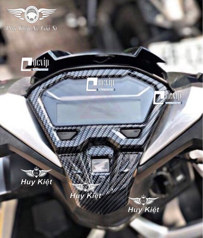 Ốp Đồng Hồ Vario, Click 2018 - 2019 Carbon MS1717