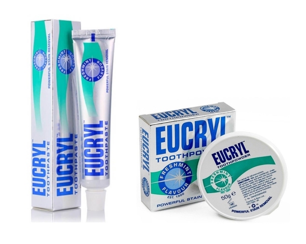 [HCM]Combo kem đánh răng cấp tốc và bột tẩy trắng răng Eucryl Anh Quốc làm trắng răng nhanh hiệu quả nhanh sau thời gian ngắn giá rẻ