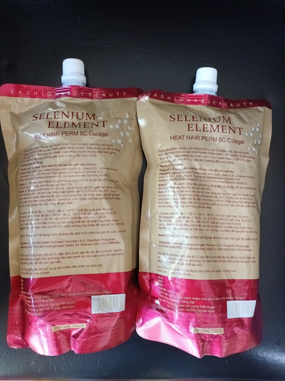 Thuốc Uốn Nóng Tóc Thơm 5C Colagen Makayry 1000Ml X2