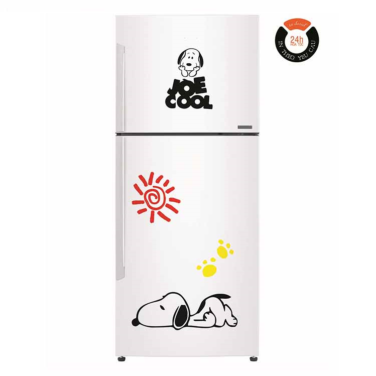 DECAL DÁN TỦ LẠNH KHỔ (60x120) cm - Chủ đề CUTE ĐÁNG IU - THUTHAODECOR