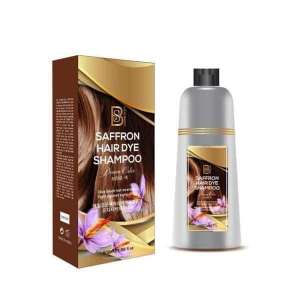 Dầu gội phủ bạc thảo mộc saffron, Dầu gội phủ bạc tóc Dầu gội nhuộm tóc bạc