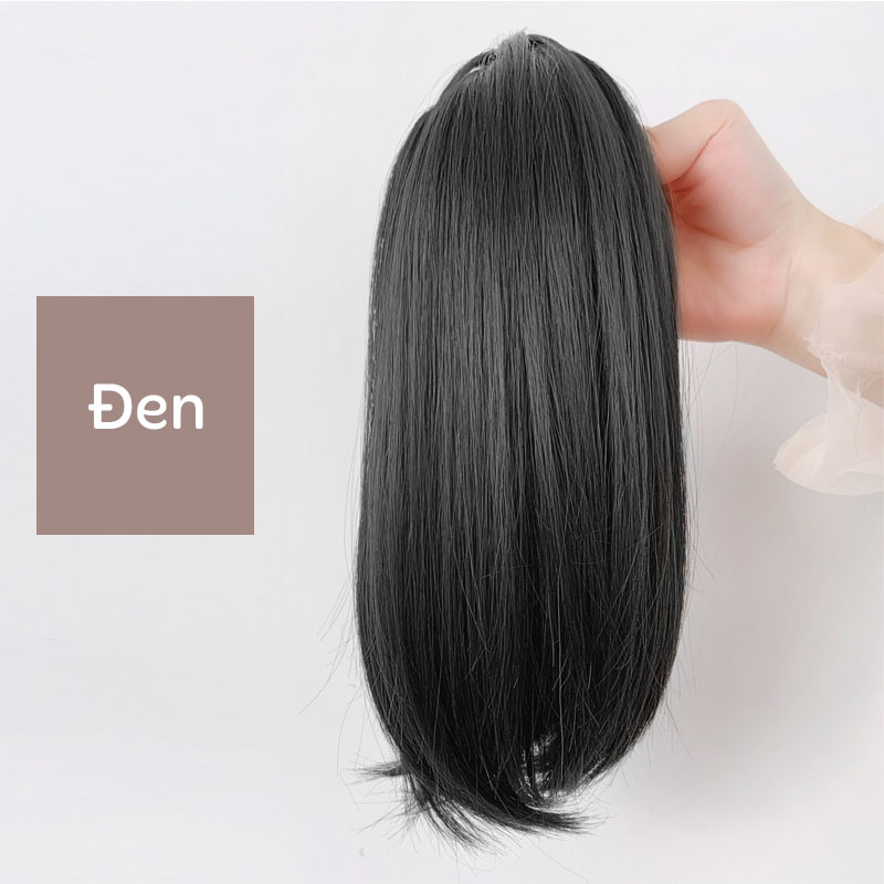 Tóc giả ngoạm đuôi ngựa ngắn KOTY tóc ngoặm thẳng cúp cho nữ TG512