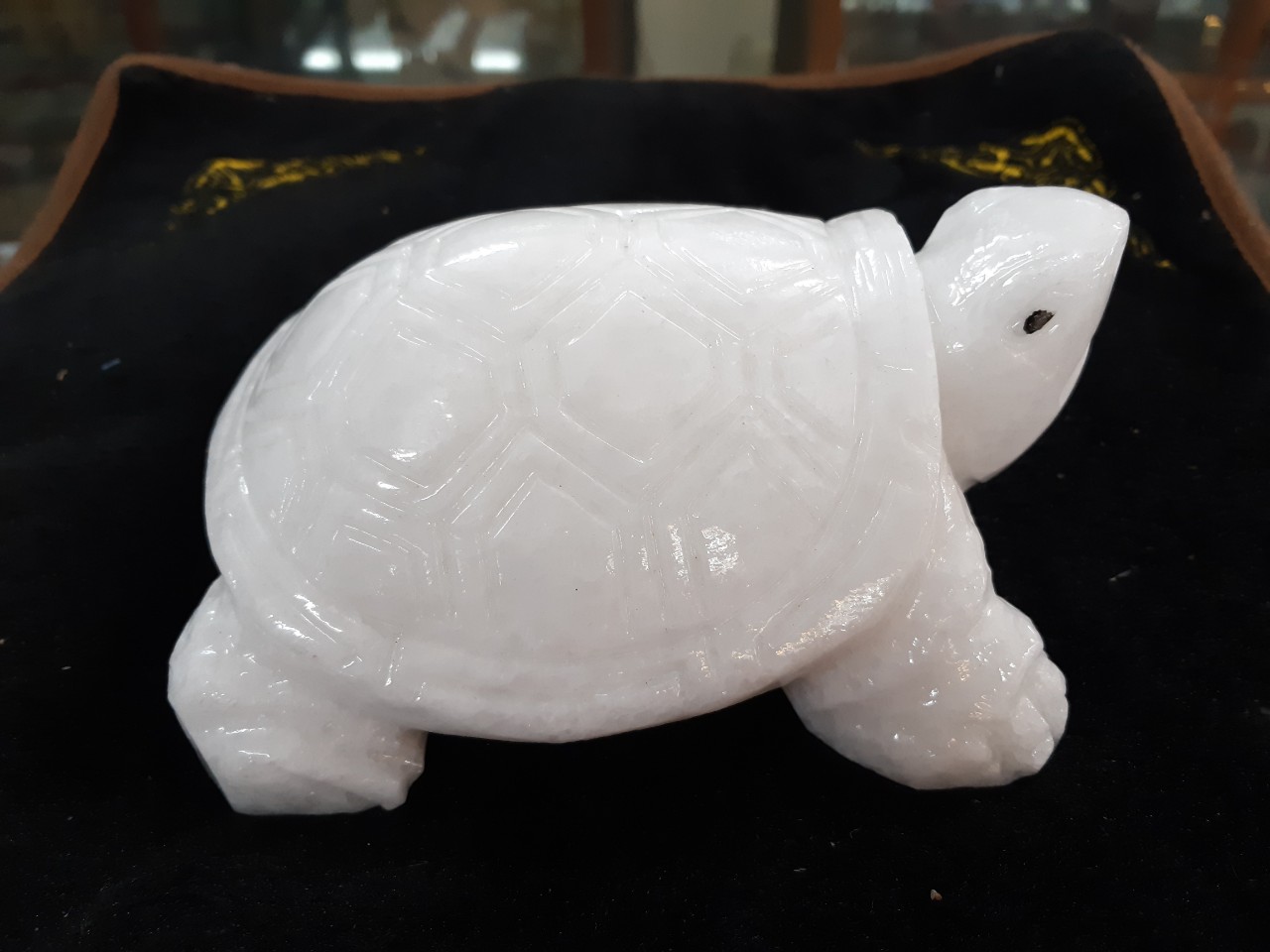 Rùa đá phong thủy dài 16cm cao 7cm