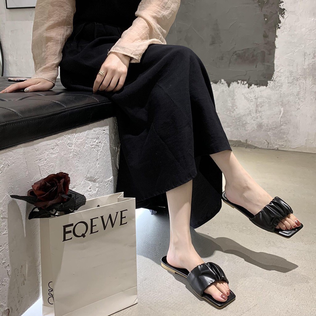 Dép bệt nữ nhún quai ngang