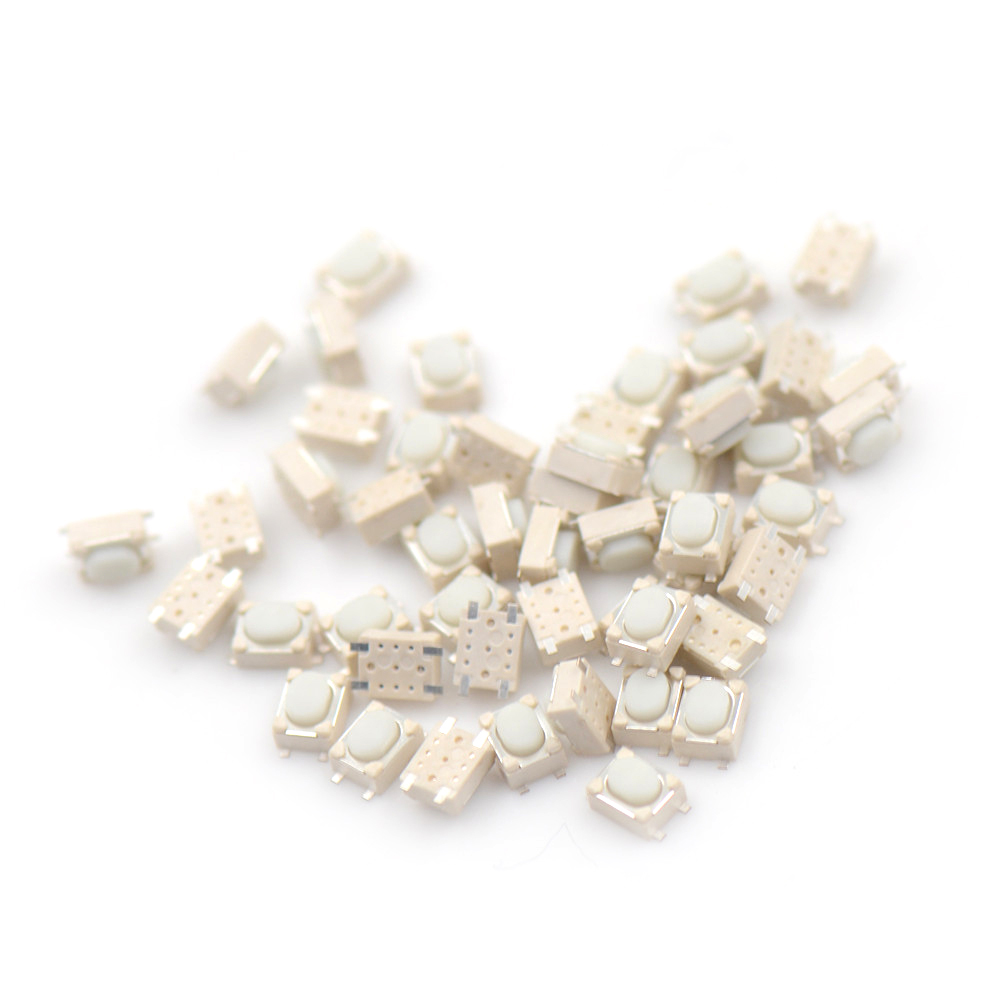 HITN 50 cái công tắc nút nhấn xúc giác 32.5mm công tắc tact công tắc Micro 4 chân SMD