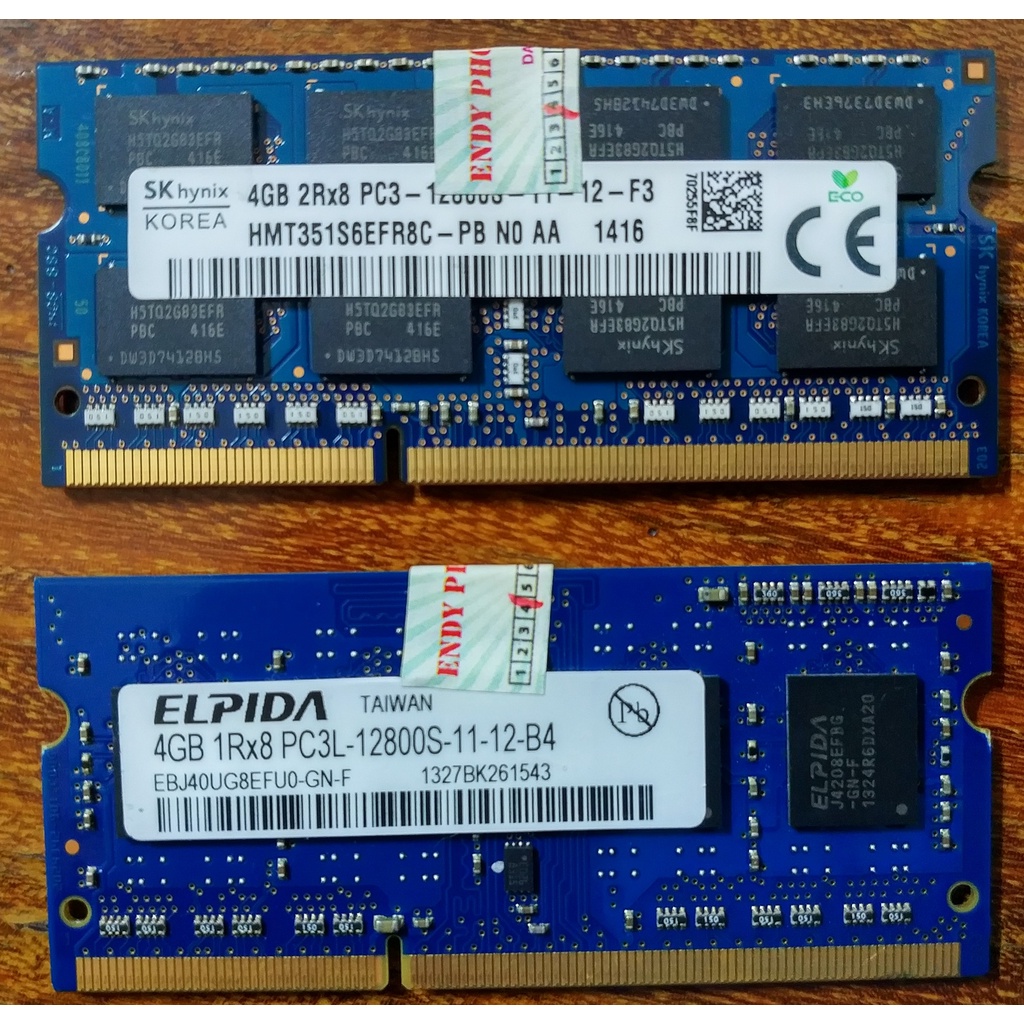 Ram tháo máy DDR3 4G Bus 1600