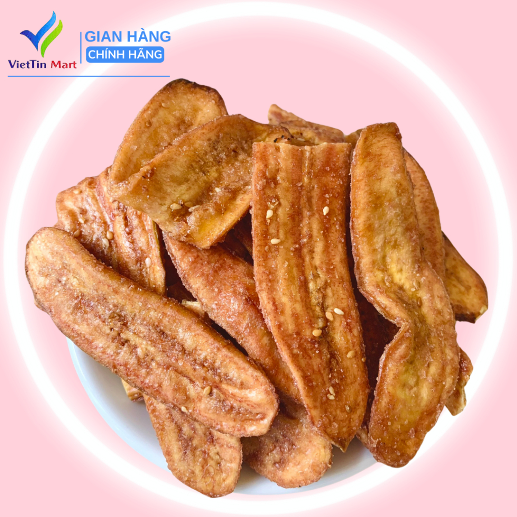 [HCM] CHUỐI SẤY MÈ GỪNG THƠM GIÒN 500G