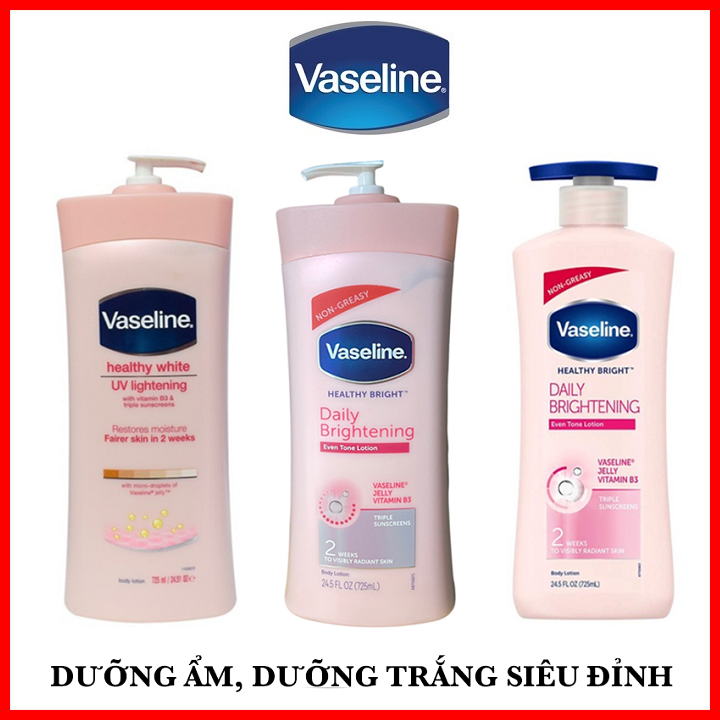 Dưỡng Thể Trắng Da Vaseline Healthy 725ml