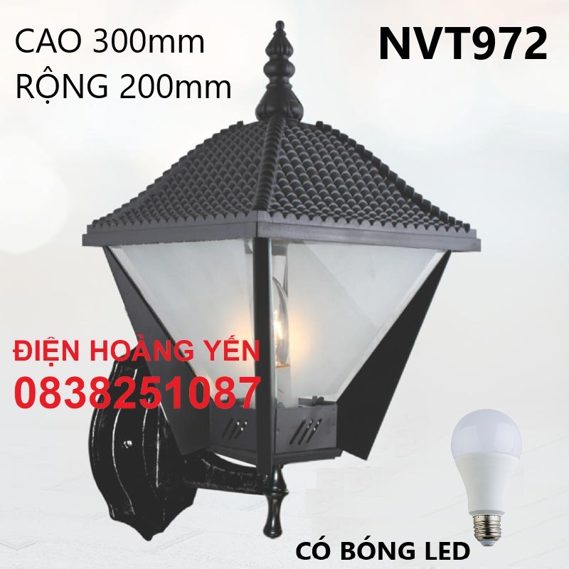 Đèn vách ngoài trời cổ điển
