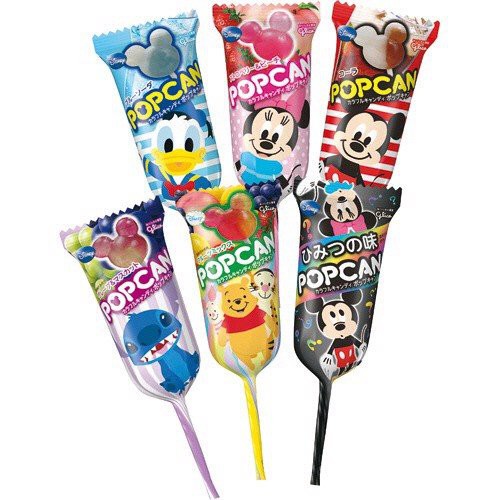 Kẹo mút Glico Popcan Mickey Nhật Bản Nhiều Vị