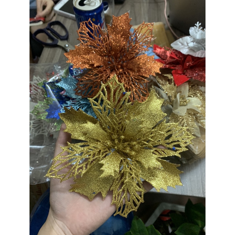Hoa nhũ kép size to 16cm