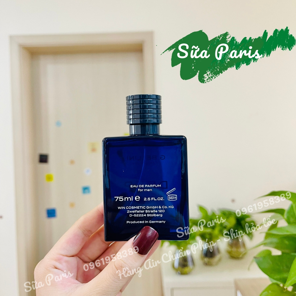 Nước hoa dành cho nam DEEP - G.bellini EDT 75ml, hàng Pháp có bill