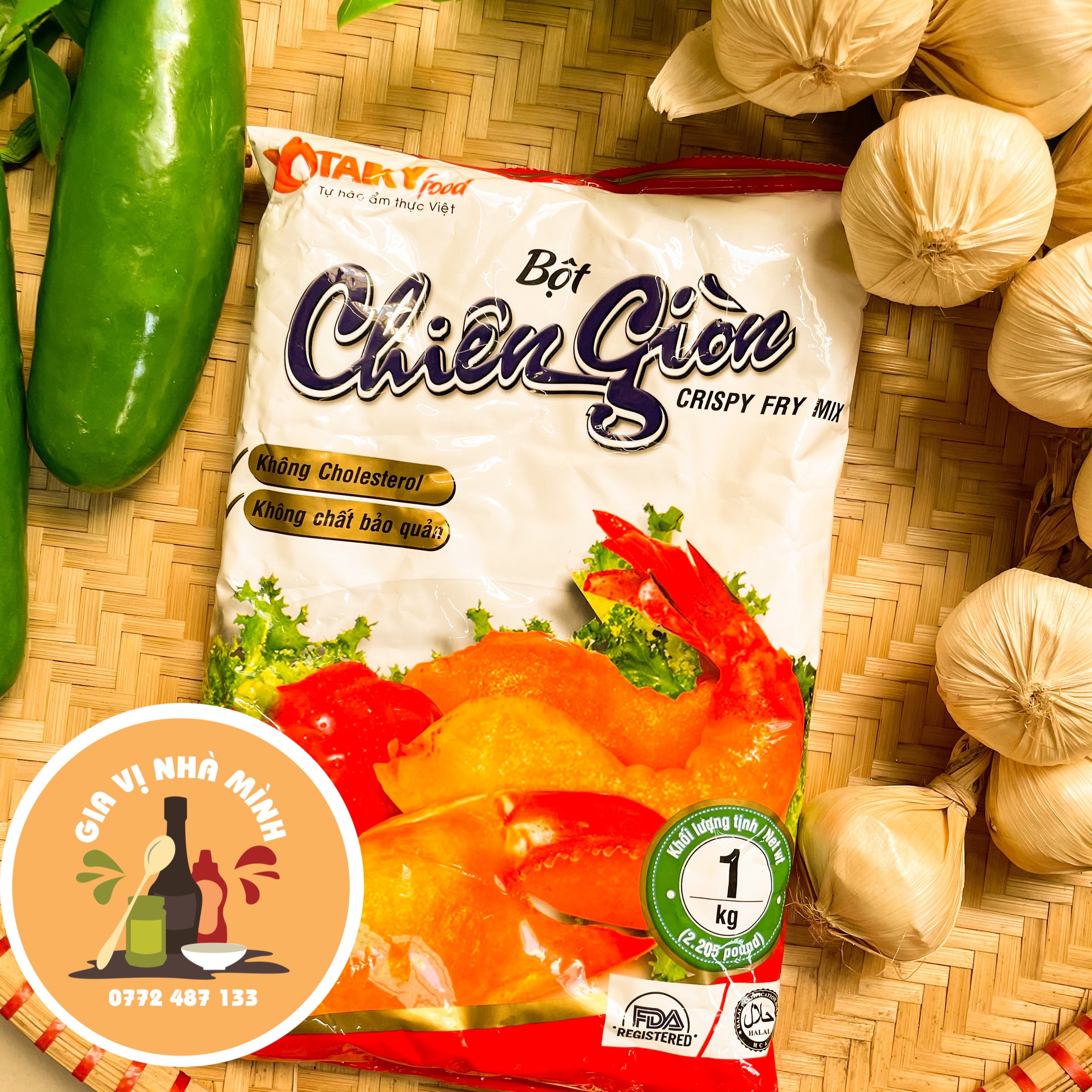 Bột chiên giòn tài ký đỏ 150gr-1kg