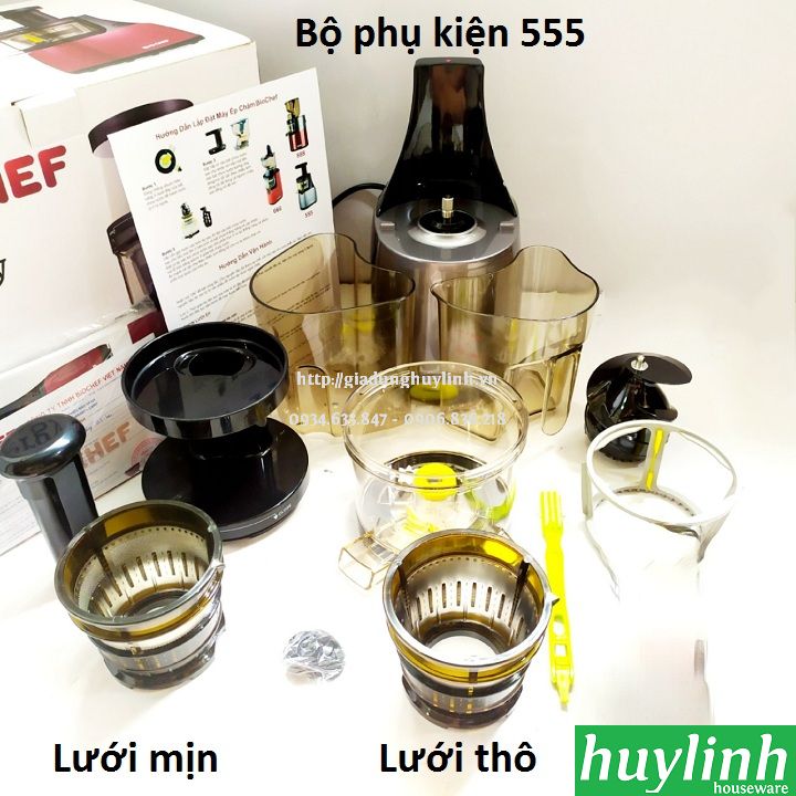 [Trả góp 0%]Máy ép trái cây chậm Biochef 555 - Made in Australia
